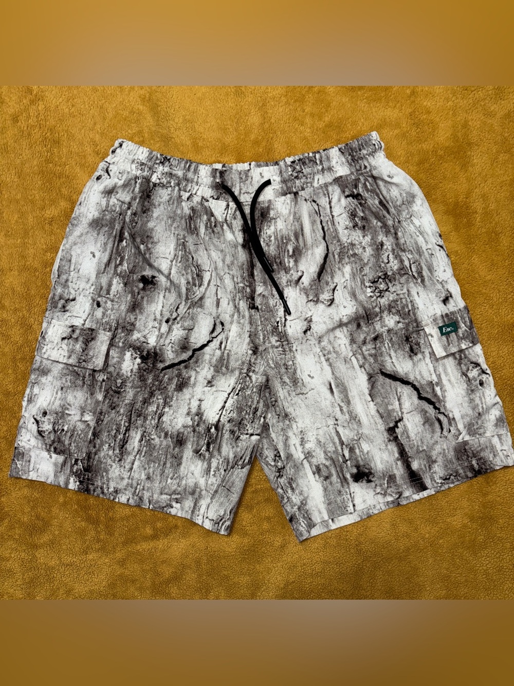 ESC Hybrid Shorts Men’s XL Gray Black Marble
